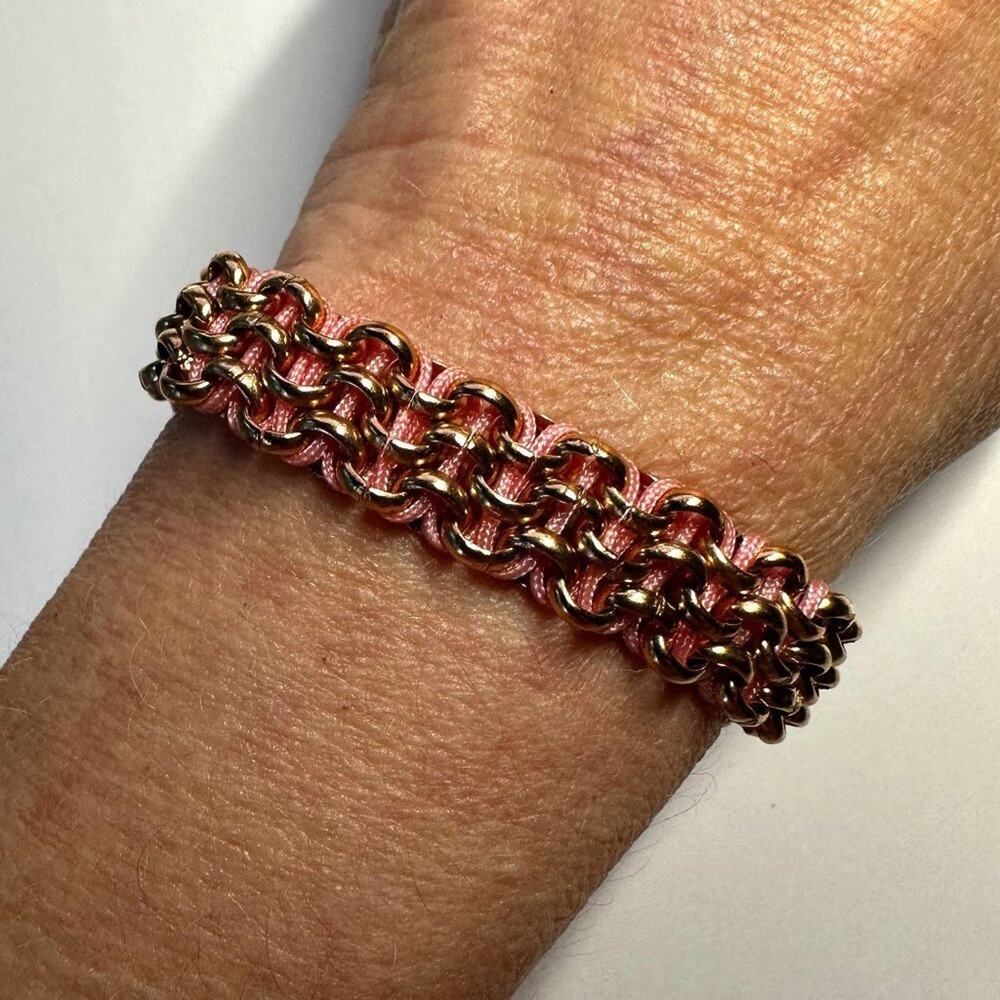 Nogu Monarch Butterfly Links, Original Kismet Bracelet, Pink x Rose Gold